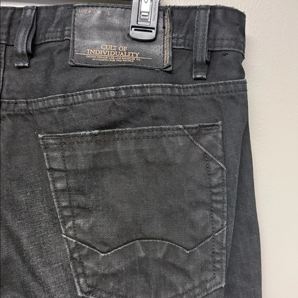 Cult of Individuality Rebel Straight Black Jeans W36 L34